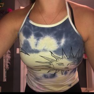 Vibrant colored crop top